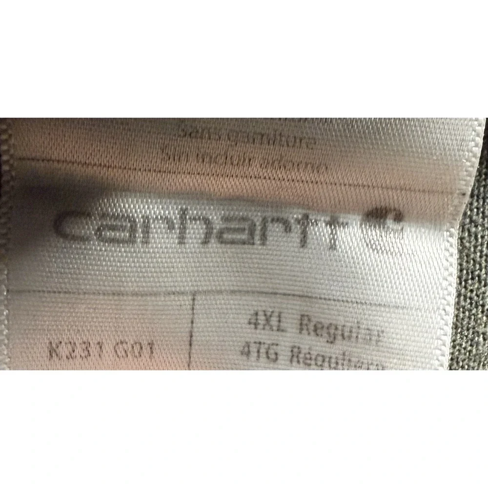 Carhartt Relaxed Fit Long Sleeve Shirt Lot Of 2 Green Men's Size 4XL